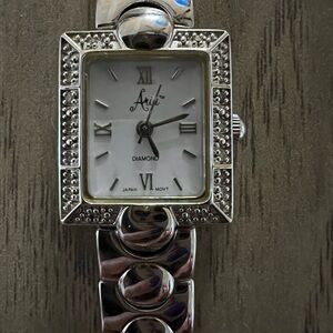 ARIA Ladies Watch with Crystal Accents Vintage